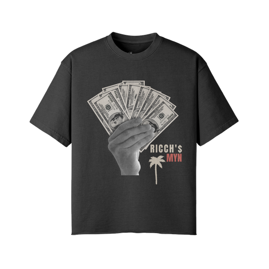 RICCHS MYN Fade Raw T-Shirt Black